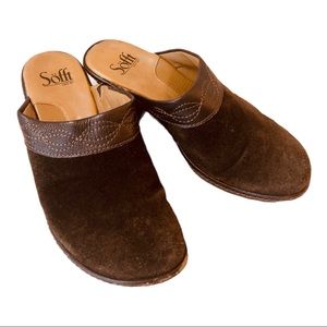Sofft brown mules
